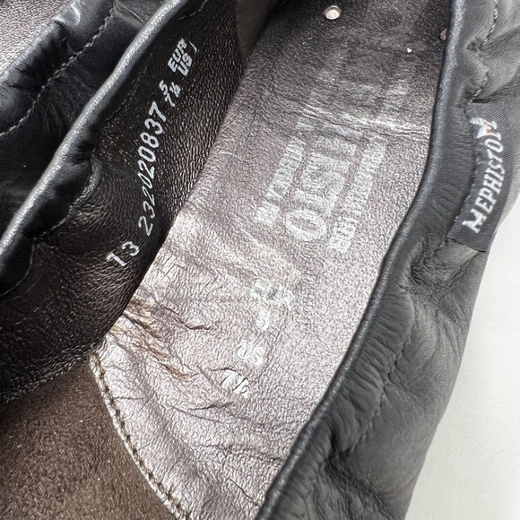 Mephisto Womens Amelia Black Calfskin Patent Cap Toe Ballet Flat Shoes 5 US 7.5 - Picture 9 of 10